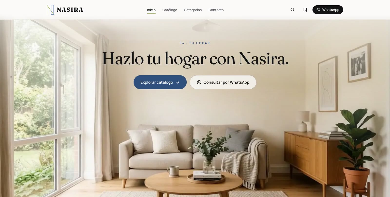Proyecto Mueblería Nasira construido por yeeweb
